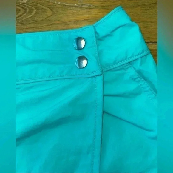 1990s Eddie Bauer Nylon Double Snap Skort | Side Pockets Women’s 14 | NEW - Picture 3 of 4